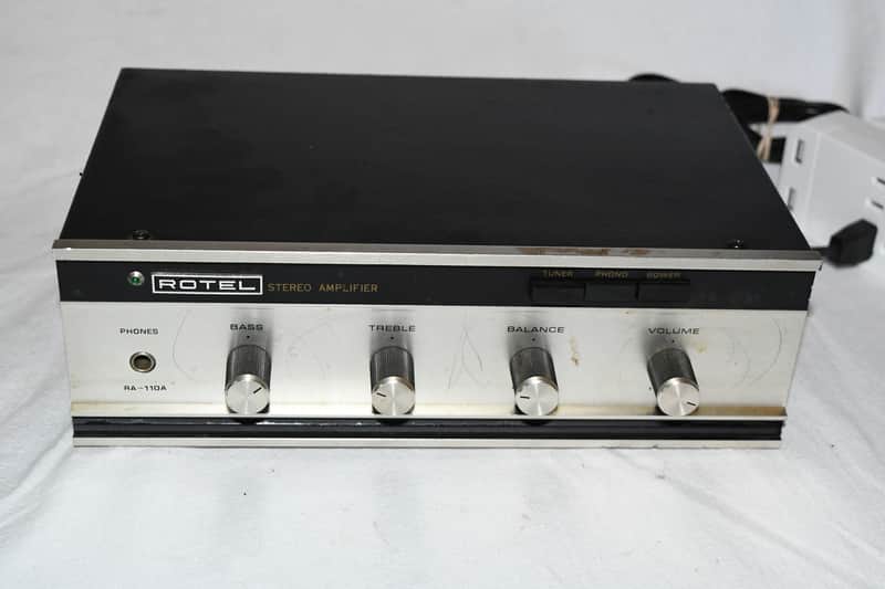 Rotel RA-110A Amplifier #515a3 oct25 1974 - metal image 1