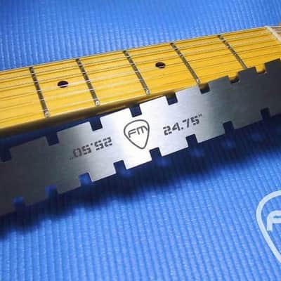 Notched Straight Edge for Strat ,Tele, Les Pau,l Ibanez, Guitar Neck TOOL 24.75"/25.50" image 1