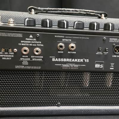 Fender Bassbreaker 15 15-Watt Guitar Amp Head - Gray Tweed image 4