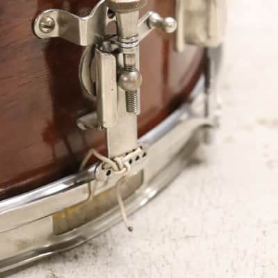 Ludwig Auditorium 6.5x15" 8-Lug Mahogany Snare Drum Vintage 1960's image 3