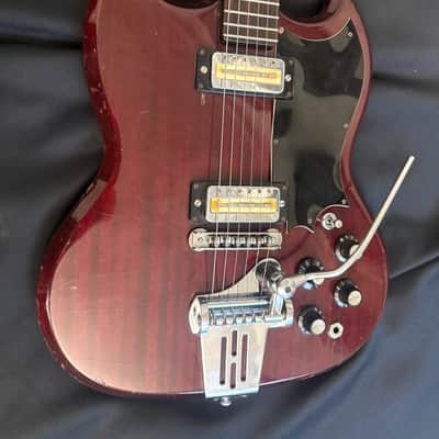 Hofner 174 SG Style Guitar - Model 513 Single Coil Pickups - Lots of Nicks and Dings and Finish Creases - Solid Player - 1972 image 12