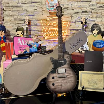 Nik Huber LEFT HANDED KRAUSTER II “ Custom Shop” KORINA & Super Flame Top 2016 Charcoal Black image 5