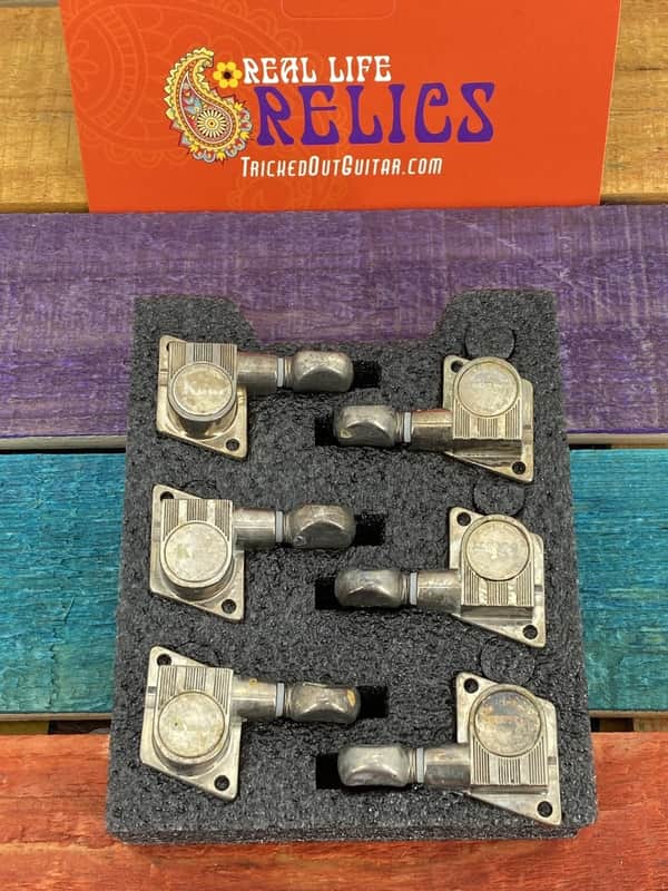 Real Life Relics Kluson 6 in Line Revolution Series F-Mount Tuning Machines KRF-6BX-N image 1