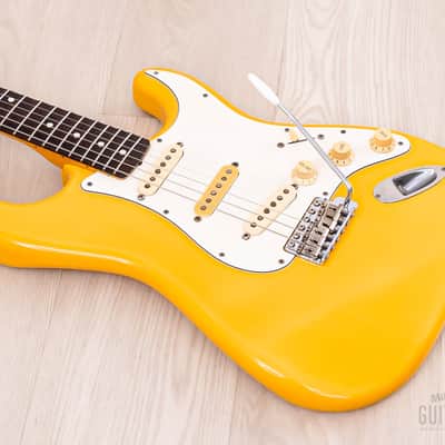 1986 Fender Order Made Yngwie Malmsteen Stratocaster ST62 Yellow White w/ USA Dimarzio DP117, Japan MIJ Fujigen image 10