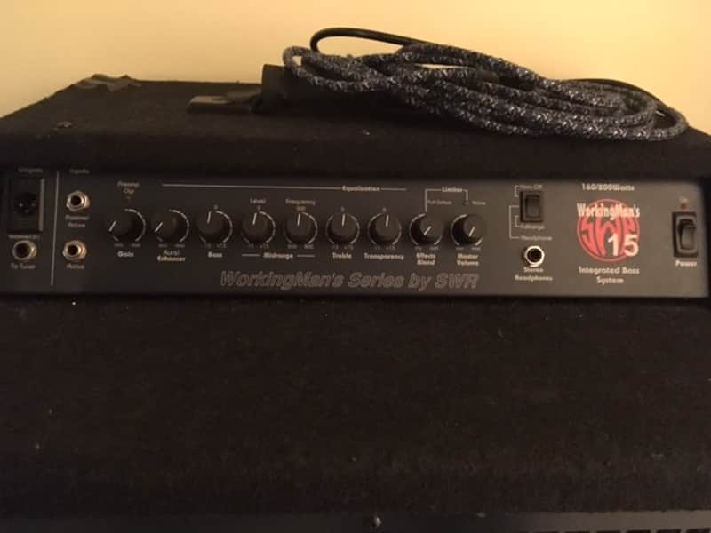 SWR Workingman 15 Bass amp combo 1999 Black image 1