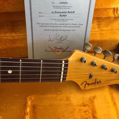 Fender 1959 Custom Shop Stratocaster 2010 - Heavy Relic Sunburst image 5