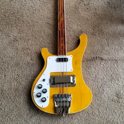 Left-Handed Paul McCartney fretless 4001 Rickenbacker Custom Build Bass image 11