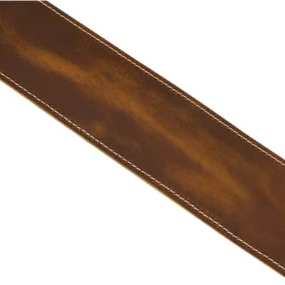 Fender Broken-In Leather Strap, Tan, 2.5'' image 4