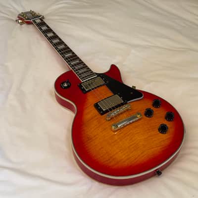 Vintage 2004 Epiphone (Gibson) Les Paul Custom Plus - Heritage Cherry Sunburst - Flame Top - Made in Korea (MIK) - Free Pro Setup image 14