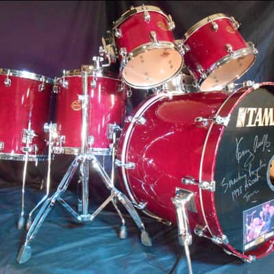 Tama Kenny Aronoff, Tama Starclassic Maple, Smashing Pumpkins, Melissa Etheridge Drum Set 1998 - Purple Lacquer image 1