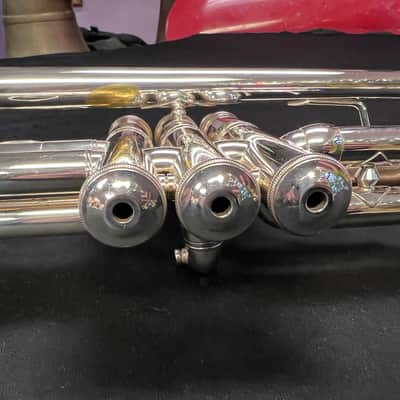 Silver Plated Vincent Bach 229 Large Bore ‘C’ Trumpet 25H Lead Pipe image 11