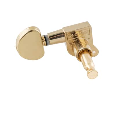 3R3L 15:1 Ratio Full Sealed Machine Heads Tuners Tuning Pegs Keys with Half Moon Button for Acoustic Electric Guitar, Gold image 6