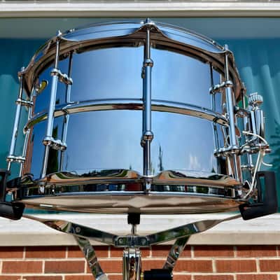 Ludwig Supralite 8x14 Steel Snare Drum LU0814SL image 3