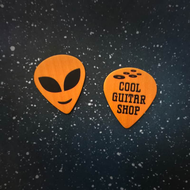 Alien Guitar Pick (1 pick total) - by Cool Guitar Shop image 1