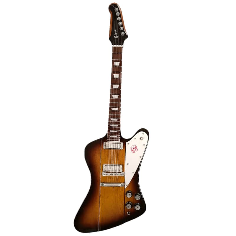 AXE HEAVEN Gibson Firebird V Vintage Sunburst 1:4 Scale Mini Guitar Model Replica image 1