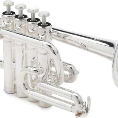 Yamaha YTR-6810S Professional Bb/A Piccolo Trumpet - Silver Plated image 2