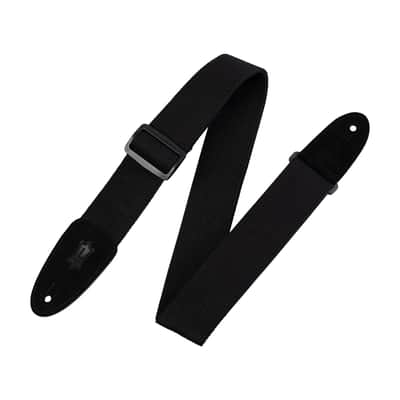 Levys MC8-BLK 2" Cotton Classic Guitar Strap - Black mc-8-blk image 1