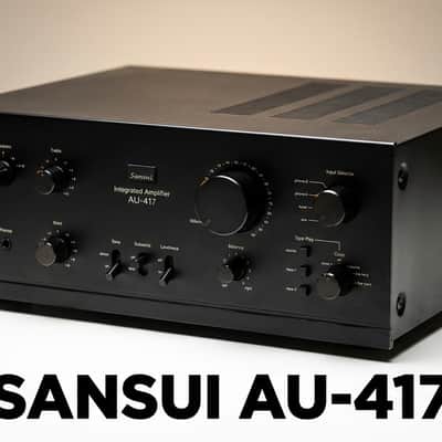 πΆβ¨ Sansui AU-417 Integrated Amplifier β 120V U.S. Unit, Serviced, Cleaned, Tested image 1