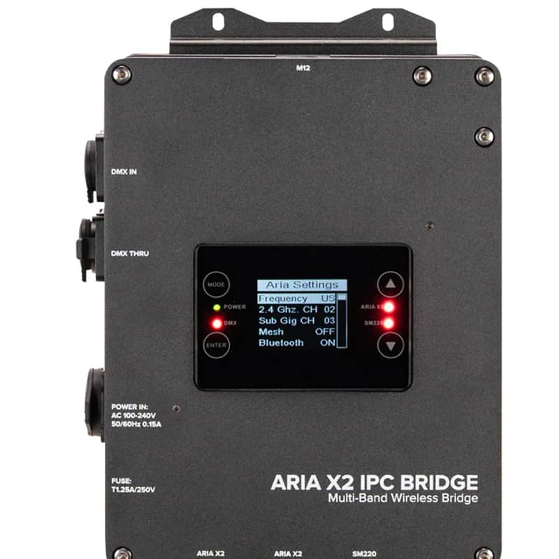 American DJ AX2152 Aria X2 IPC Bridge; wireless Bridge. Aria X2 Bridge is also compatible with ADJ WiFLY, Elation eFly, Magmatic MagFly and Acclaim Aria image 1