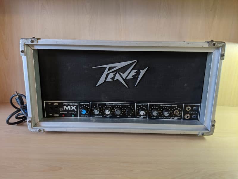 Peavey VTX MX Tube Amp Head In Factory Flight Case Powers Up, Tubes Glow, Fan Runs, No Sound image 1