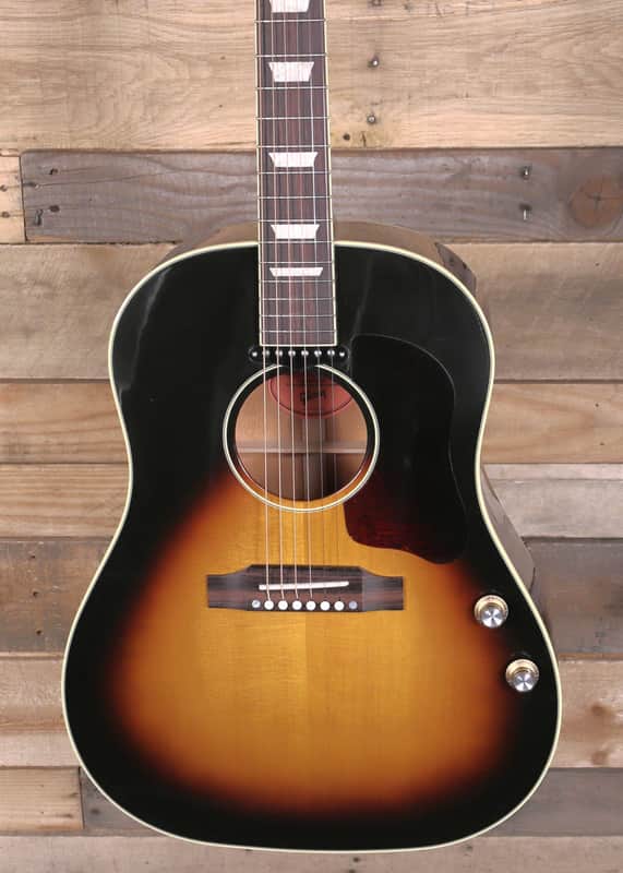 Gibson J-160E Original Acoustic/Electric Guitar Vintage Sunburst w/ Case
