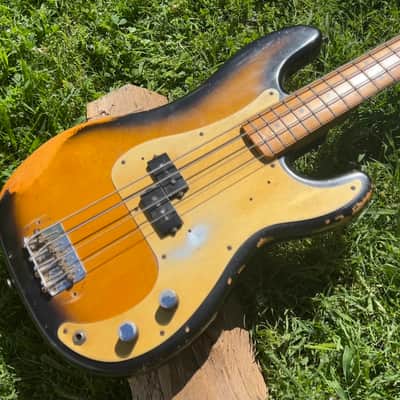 Vintage Fender Fullerton 57 Reissue Precision Bass Guitar 1982 image 3