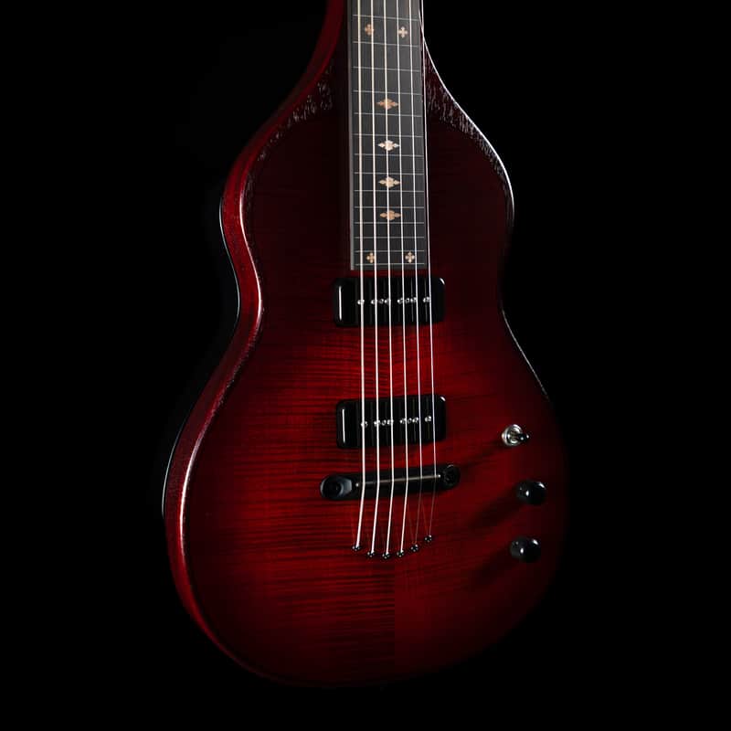 Beard Trailhead Lap Steel, Two-Tone Cherry, Flamed Maple, Lollar P90s - NEW image 1
