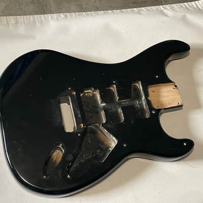 1985 Japan Kramer Focus 3000 Black Guitar Body Floyd Ready
