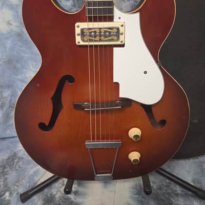 Vintage RARE 1968 Harmony H53 Rocket DeArmond Pickup Upgraded Electronics New Strings Pro Setup Original Soft Shell Case image 2