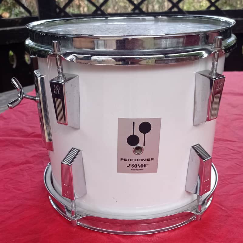 Final Run! Vintage Sonor Performer II 10"x9" Tom - 9-Ply Poplar (October 1990) - Gloss White - Made in Germany image 1
