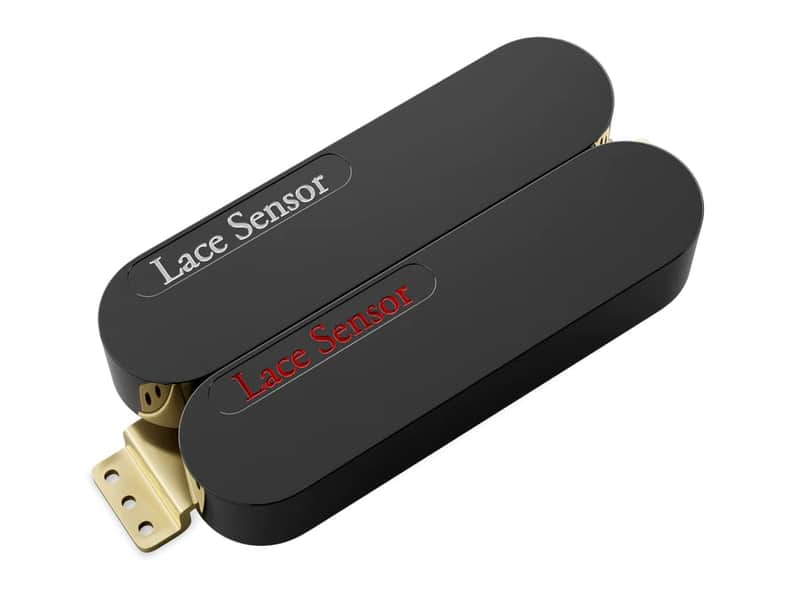LACE Sensor Dually Humbucker (Red/Silver) - Black image 1