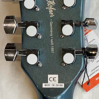 Hofner Hi Verythin - Blue Metallic image 5