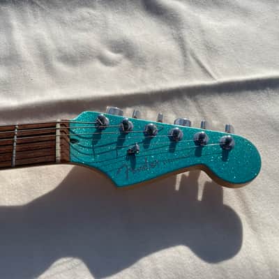 Fender Stratocaster Mars Music Limited Edition 2001 Aqua Green Sparkle image 4