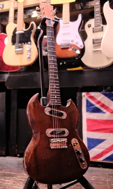 1971–1972 Gibson SG-200 Walnut Vintage Electric Guitar USA - Good