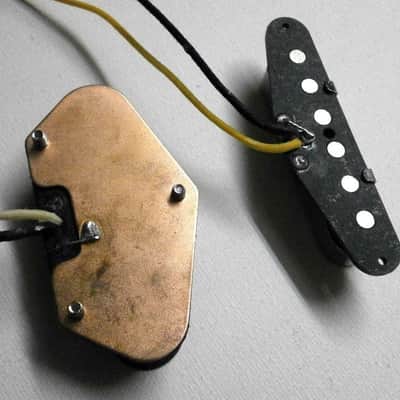 Telecaster BLACKGUARD A5 Guitar Pickups SET Bridge Neck Hand Wound Fender Q pickups Tele Nocaster image 3