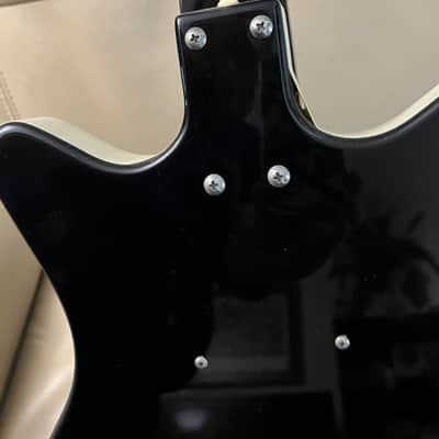 Danelectro retro 60's Black double cutaway Jimmy Page color/body style - A fun Rock tone player '59' image 5