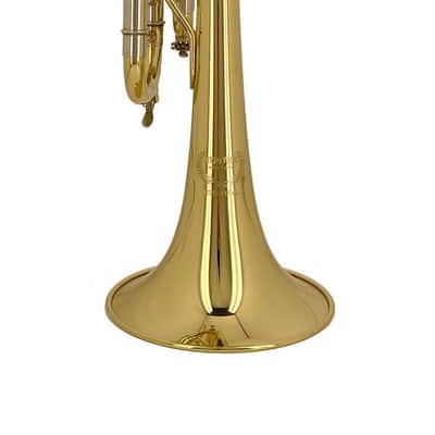 HUNTER Student 6418L Bb Trumpet Outfit - Lacquer 0.459" bore; 4 7/8" bell; 2 water keys - Yamaha YTR-2335 Style image 3