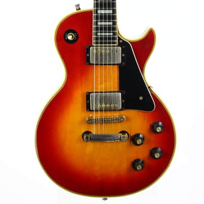 1973 Gibson Les Paul Custom Cherry Sunburst Vintage LP w Original Case Patent Sticker Humbuckers image 1