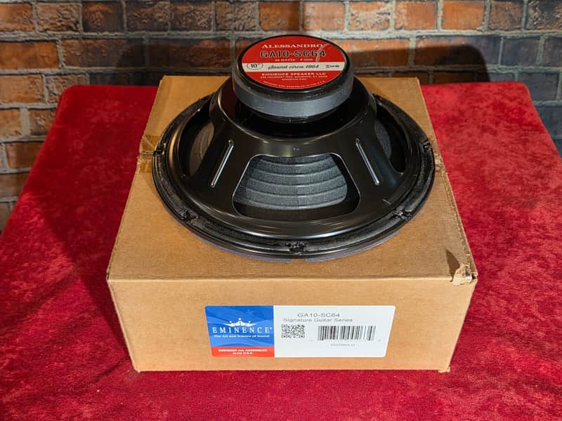 Eminence GA10-SC64 Allessandro 10" 20-Watt 8 Ohm Replacement Speaker w/ Original Box #2 image 1