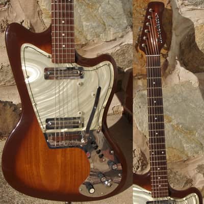Danelectro  Coral Hornet 2NV 1964 Brownburst image 2