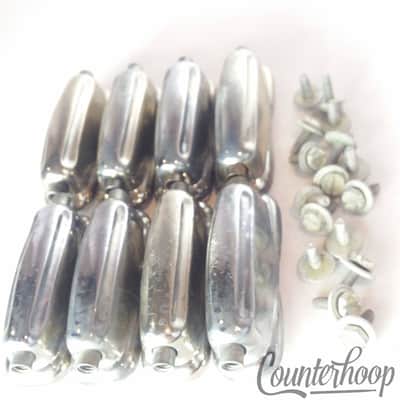 *Slingerland 8x Sound King Snare Drum Lugs Chrome Slot-Hex Artist Krupa 60s VG+* image 2