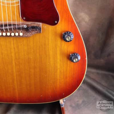Gibson 1969 J-160E Cherry Sunburst image 15