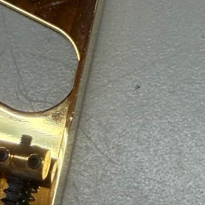 Vintage Style 6 Saddle Telecaster Bridge - Gold image 4
