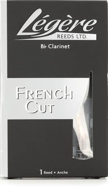 Legere French Cut Bb Clarinet Reed - 3.50 (5-pack) Bundle image 1