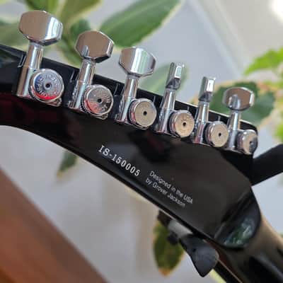 Grover Jackson Concorde Randy Rhoads Flying V BRAND NEW 2015 GJ2 NOS Limited Edition Discontinued Black Pinstripe Alexi Laiho FR Floyd Rose HH Hipshot Tuners TIME CAPSULE CASE QUEEN RARE Neck-Thru Collector Guitar image 5