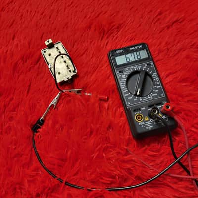 1990's - 2010's Unknown Brand & Model Chrome Covered Humbucker - 6.78K ohm - Ceramic Magnet image 7