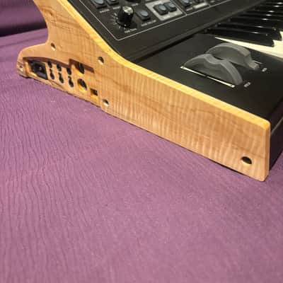 Moog Sub Phatty & Little Phatty or Stage2 replacement side panels. "Aqua Timber Chestnut"5A MasterGrade.Polyurethane gloss finish.