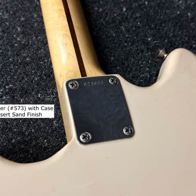 1957 Fender Musicmaster (#573) with Case Original Desert Sand Vintage Finish image 14