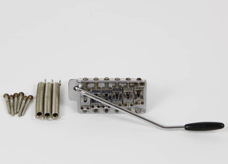 1978 Vintage Fender Stratocaster BRIDGE Assembly w/Tremolo Arm, Springs and Screws All Original 1970s USA Strat image 1