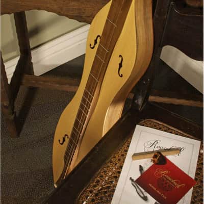 Mountain Dulcimer Package Includes: Roosebeck Emma Mountain Dulcimer 4-String F-Holes - Walnut & Sp image 4